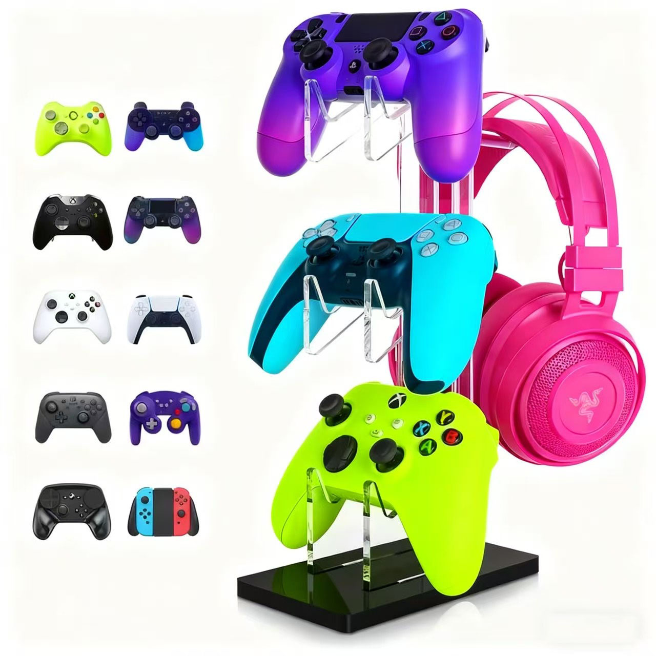 Controller Charging Stand - Universal 2/3 Tier Controller Holder and