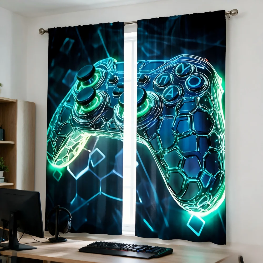 2PCS Digital Printed Curtain,  - огляд і ціна Esports Gaming Youtube