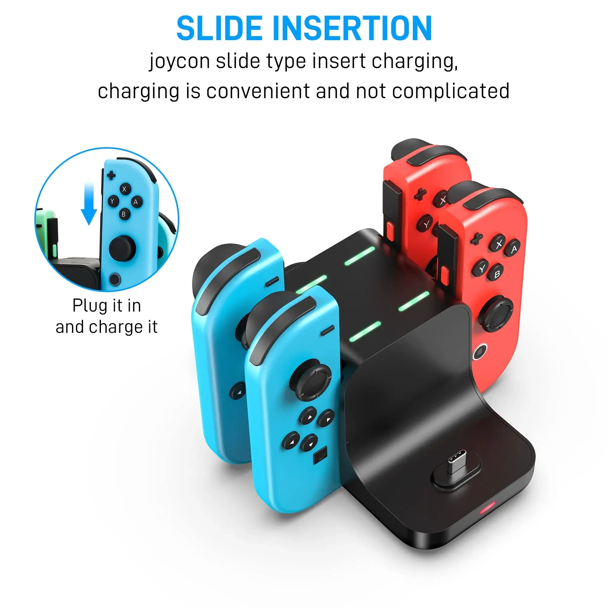 Switch Charger Dock Station 6  - огляд і ціна Controller Charging Stand