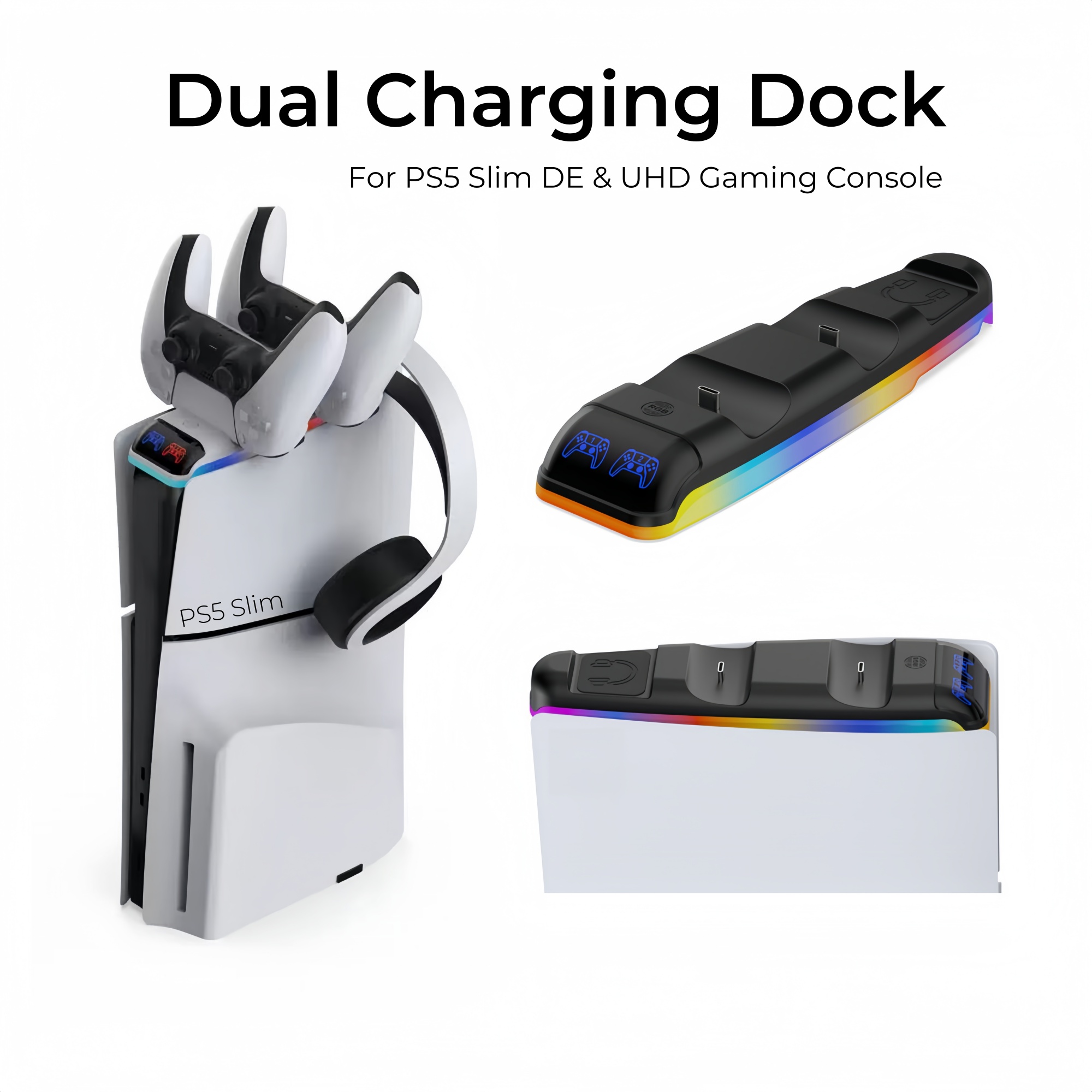 RGB Light Charging Dock For PS - огляд і ціна Controller Charging Stand