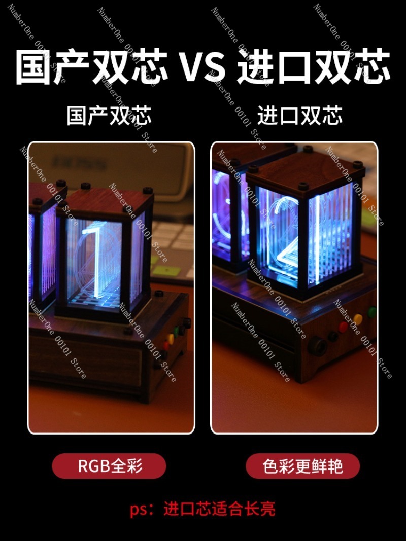 RGB Glow Tube Clock, LED Light - огляд і ціна Esports Gaming Youtube