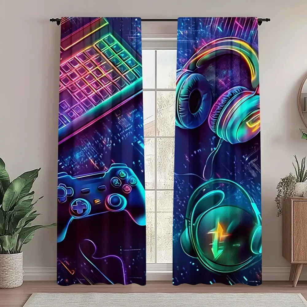 Gamer Curtains with Neon Keybo - огляд і ціна Esports Gaming Youtube