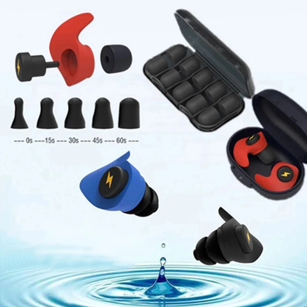 Sleep Silicone Ear Plugs Black - огляд і ціна Sound Dampening Foam