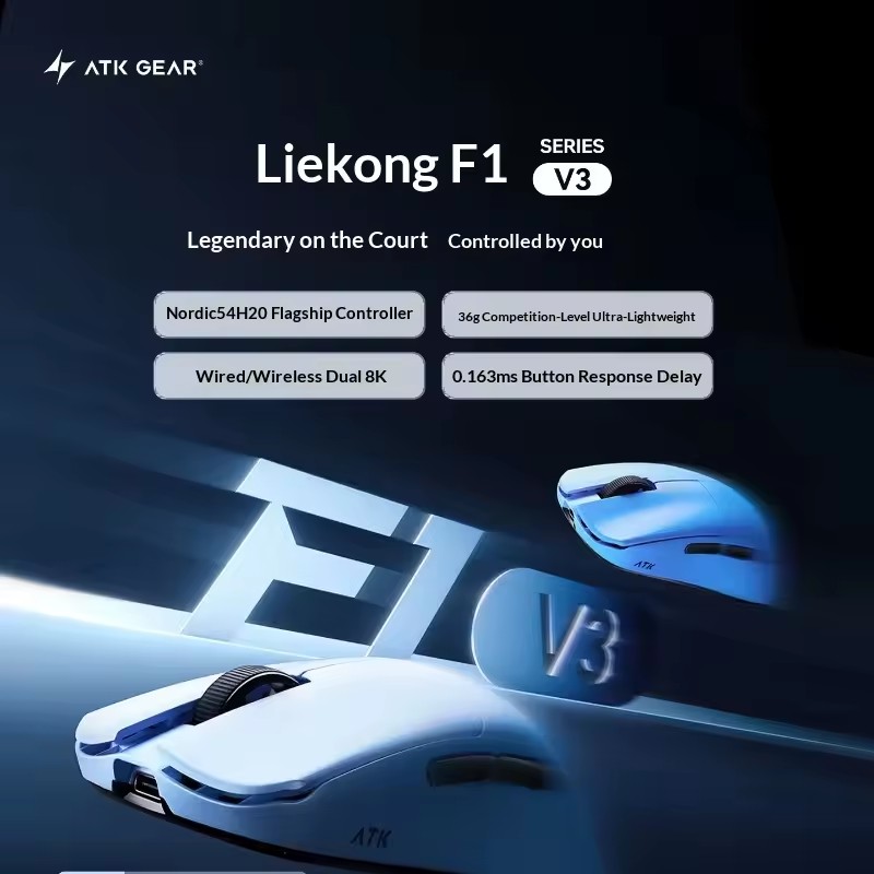 ATK F1 V2/V3 Tri Mode Wireless - огляд і ціна Esports Gaming Mouse