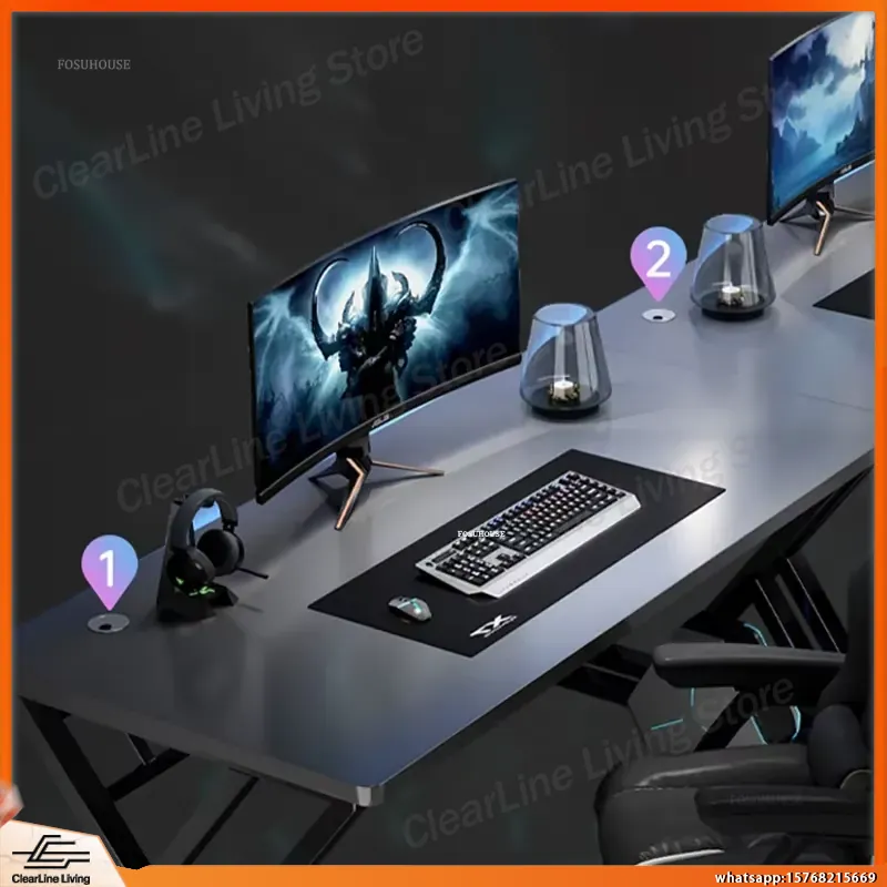 Double Computer Desk Long Gami - огляд і ціна Esports Gaming School