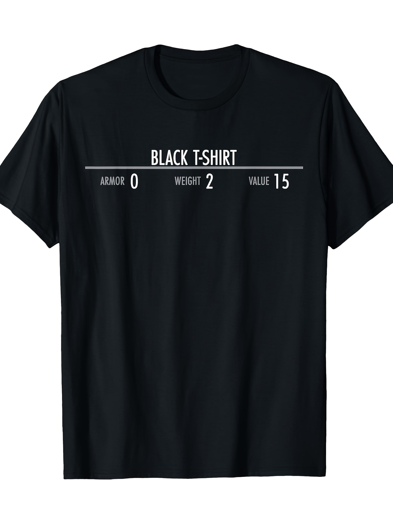 Skyrim Armor Stats Graphic Tee - огляд і ціна Esports Gaming Shirts