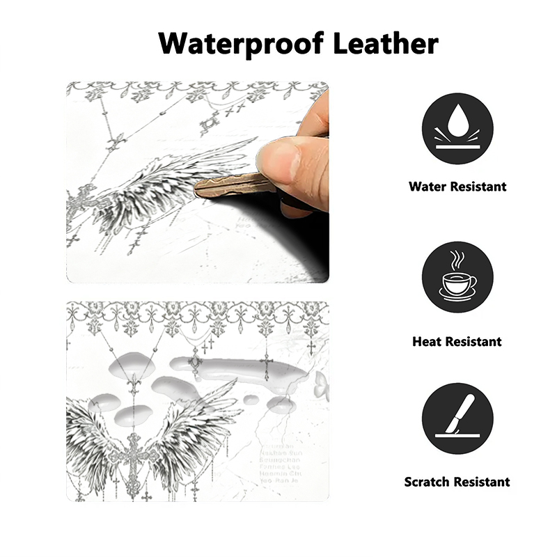 Leather Mousepad Black White A - огляд і ціна Esports Gaming Mouse