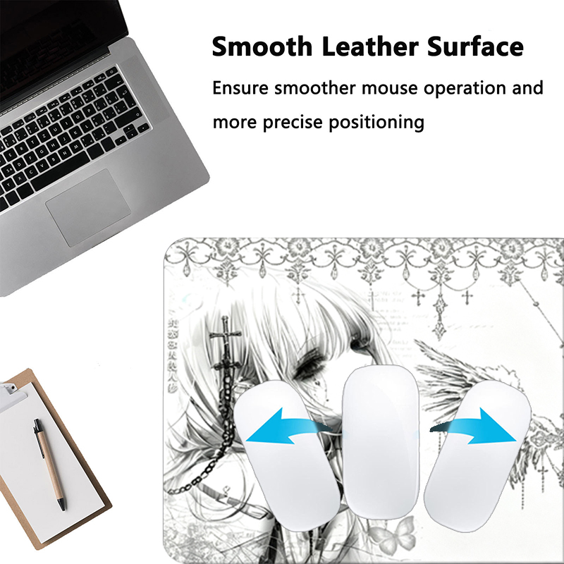 Leather Mousepad Black White A - огляд і ціна Esports Gaming Mouse